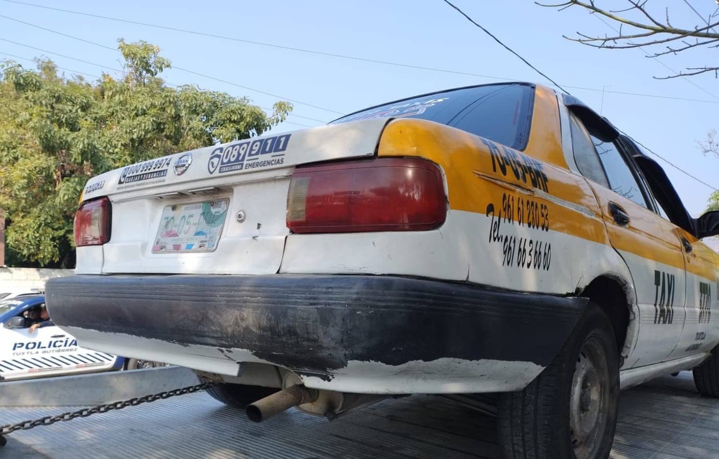 Secretaría de Movilidad y Transporte retira taxis en malas condiciones en Tuxtla Gutiérrez