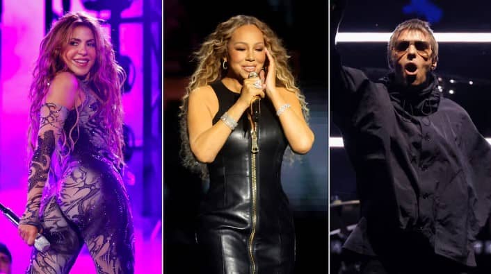 Shakira, Mariah Carey y Oasis lideran la lista de nominados al Salón de la Fama del Rock 2026