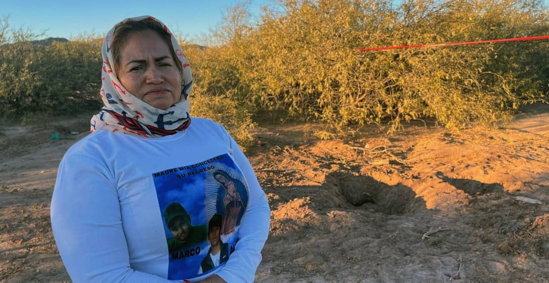 Ceci Flores halla restos de quien podría ser su hijo
