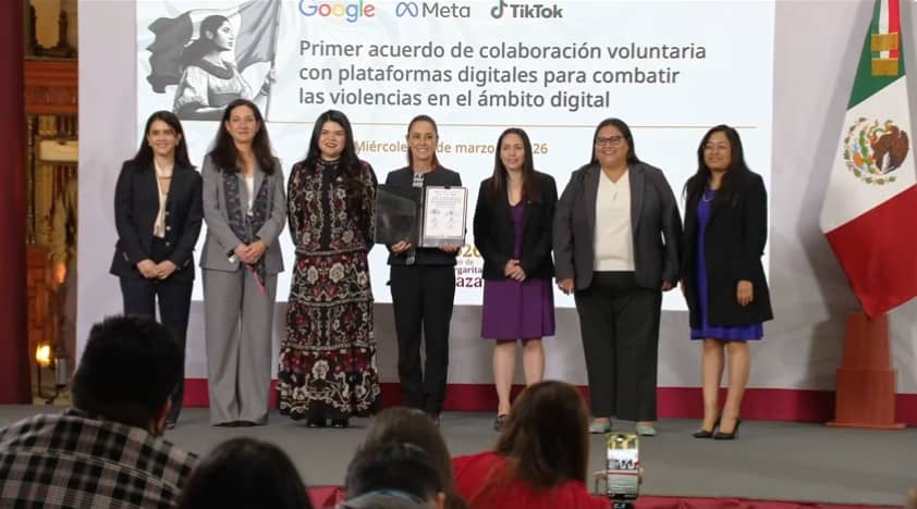 Sheinbaum anuncia mecanismo para denunciar violencia digital en plataformas como Google, Meta y TikTok