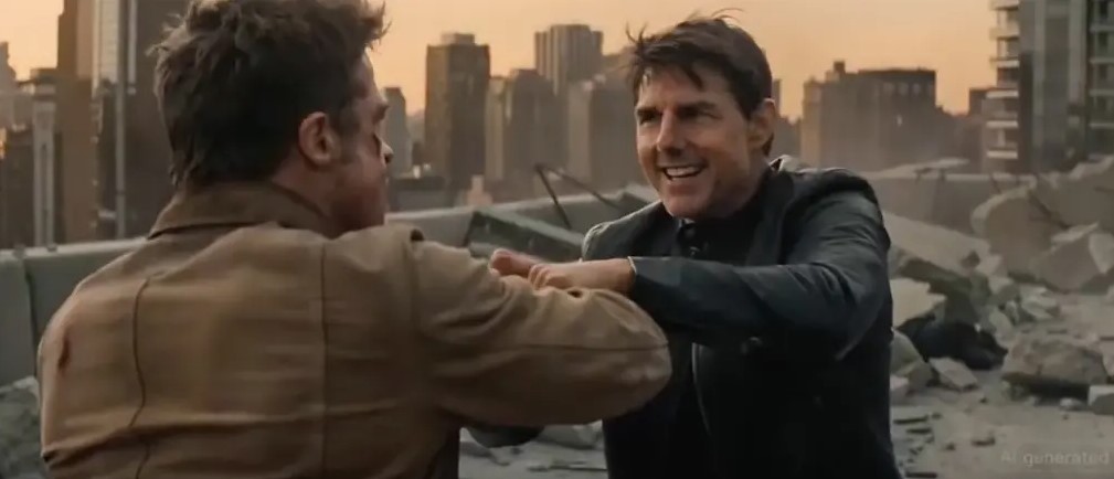La batalla de Hollywood contra la IA tras la infame "pelea" entre Tom Cruise y Brad Pitt