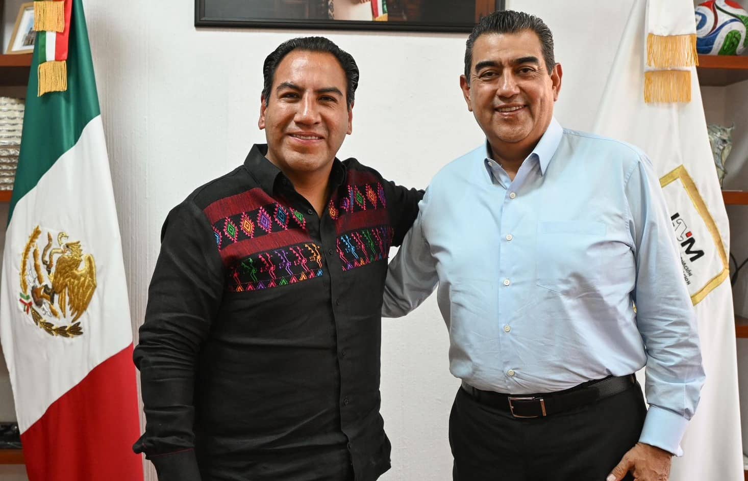 Eduardo Ramírez reafirma coordinación con el comisionado del INM para atender a personas migrantes