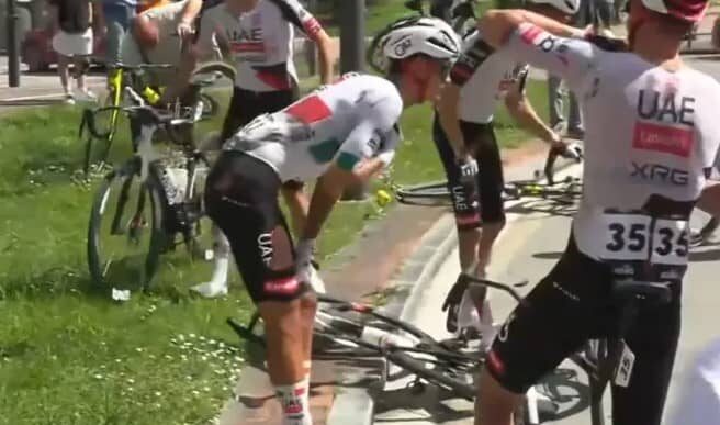 Isaac del Toro abandona la tercera etapa de la Itzulia Basque Country