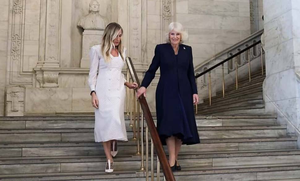 La reina Camila y su encuentro con Sarah Jessica Parker y Anna Wintour en la biblioteca de Nueva York
