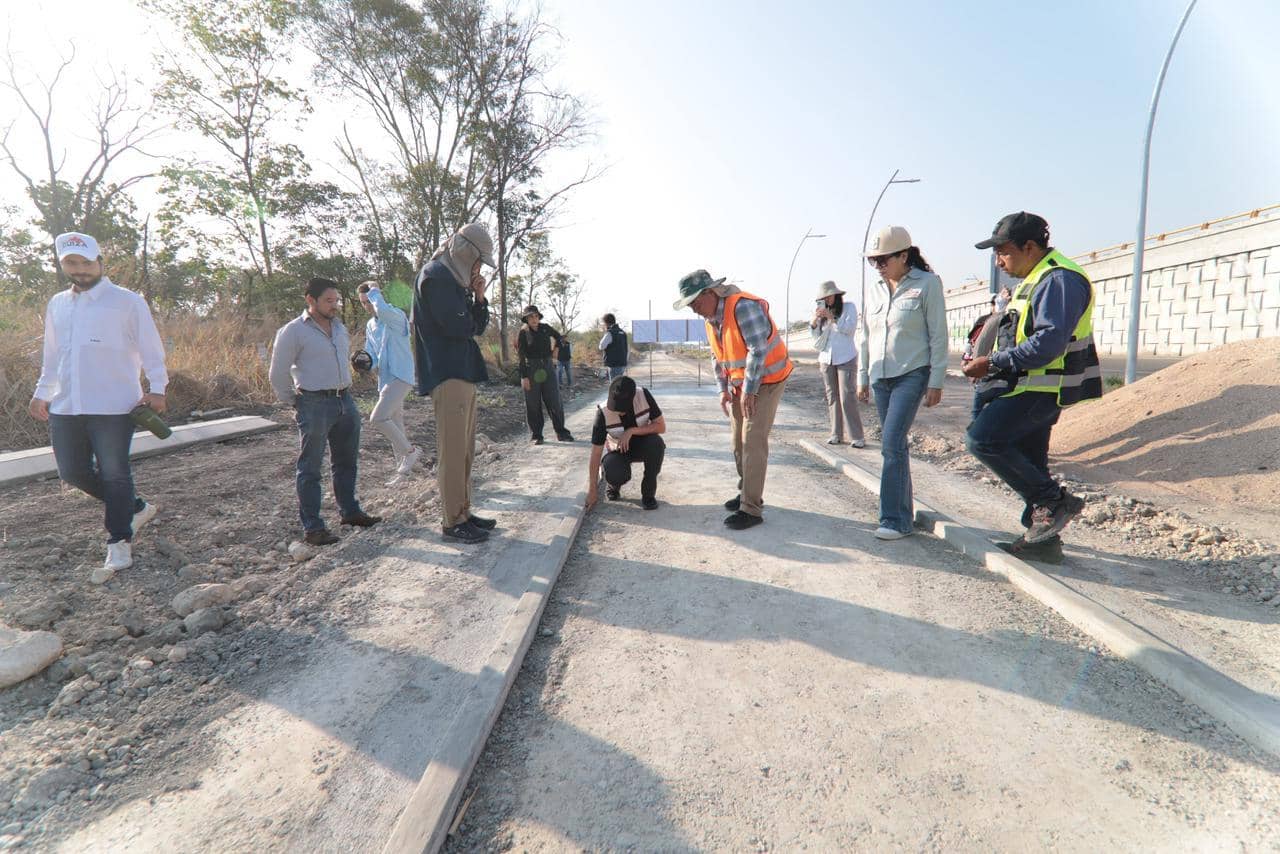 Secretaría de Infraestructura supervisa los avances en la nueva Ciclovía