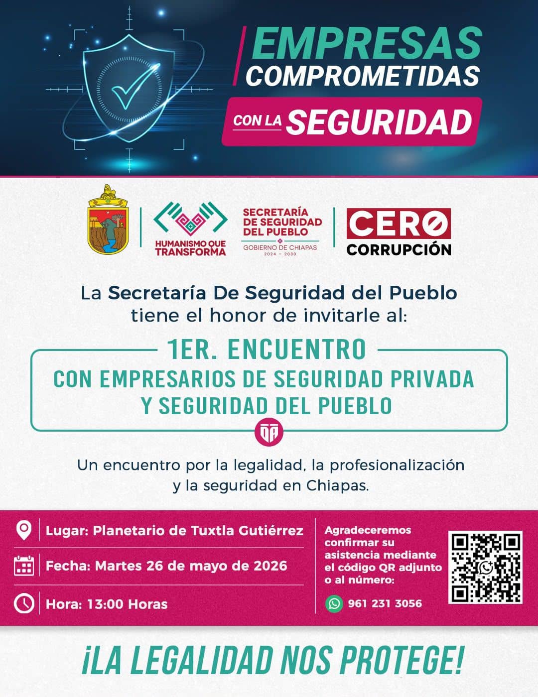 Impulsa SSP alianza estratégica con empresas de seguridad privada