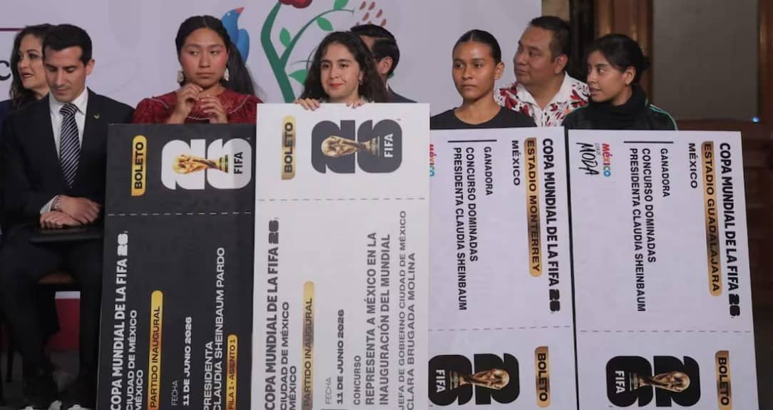 Entregan boletos a jóvenes para la inauguración del Mundial 2026; ellas son las ganadoras del concurso