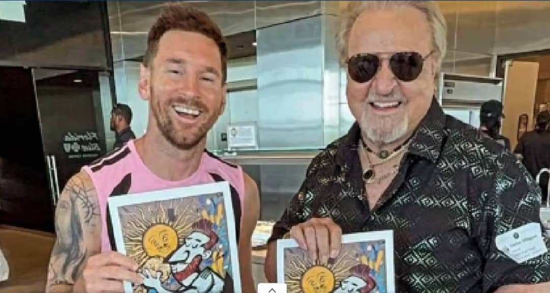 Lionel Messi recibió la visita de Quico, Carlos Villagrán: "Te voy a defender toda la vida"