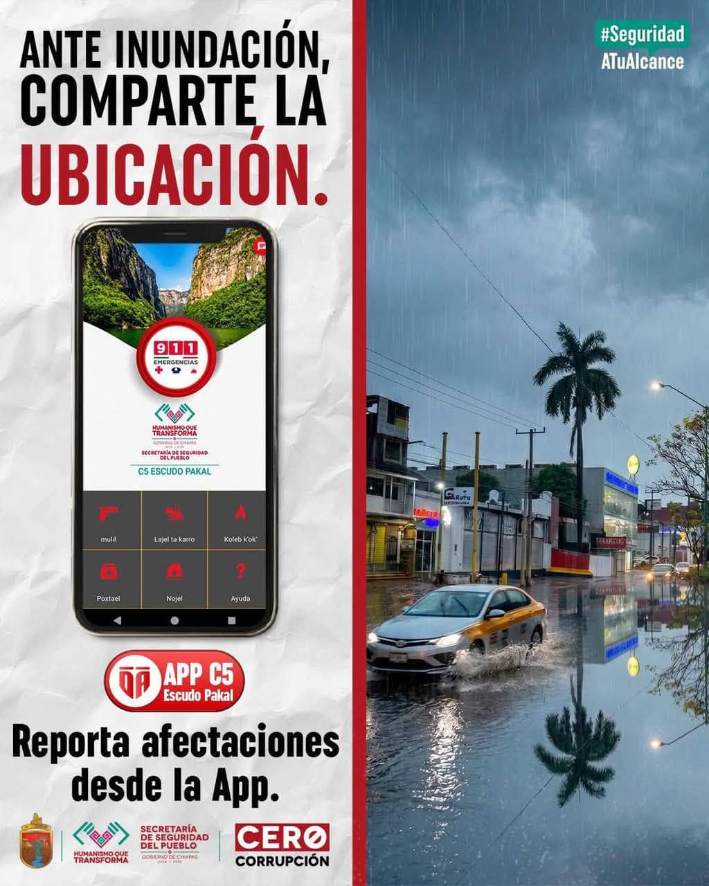 Que la lluvia no te sorprenda, prevenir es protegerte: SSP