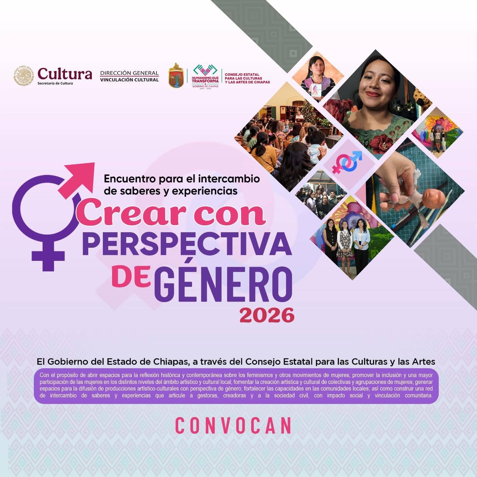 Coneculta lanza las convocatorias Crear con perspectiva de género y Trashumante