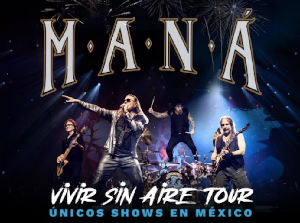 Preventa Maná 2026: confirman nueva fecha en el Estadio GNP Seguros de CDMX con “Vivir sin Aire Tour”