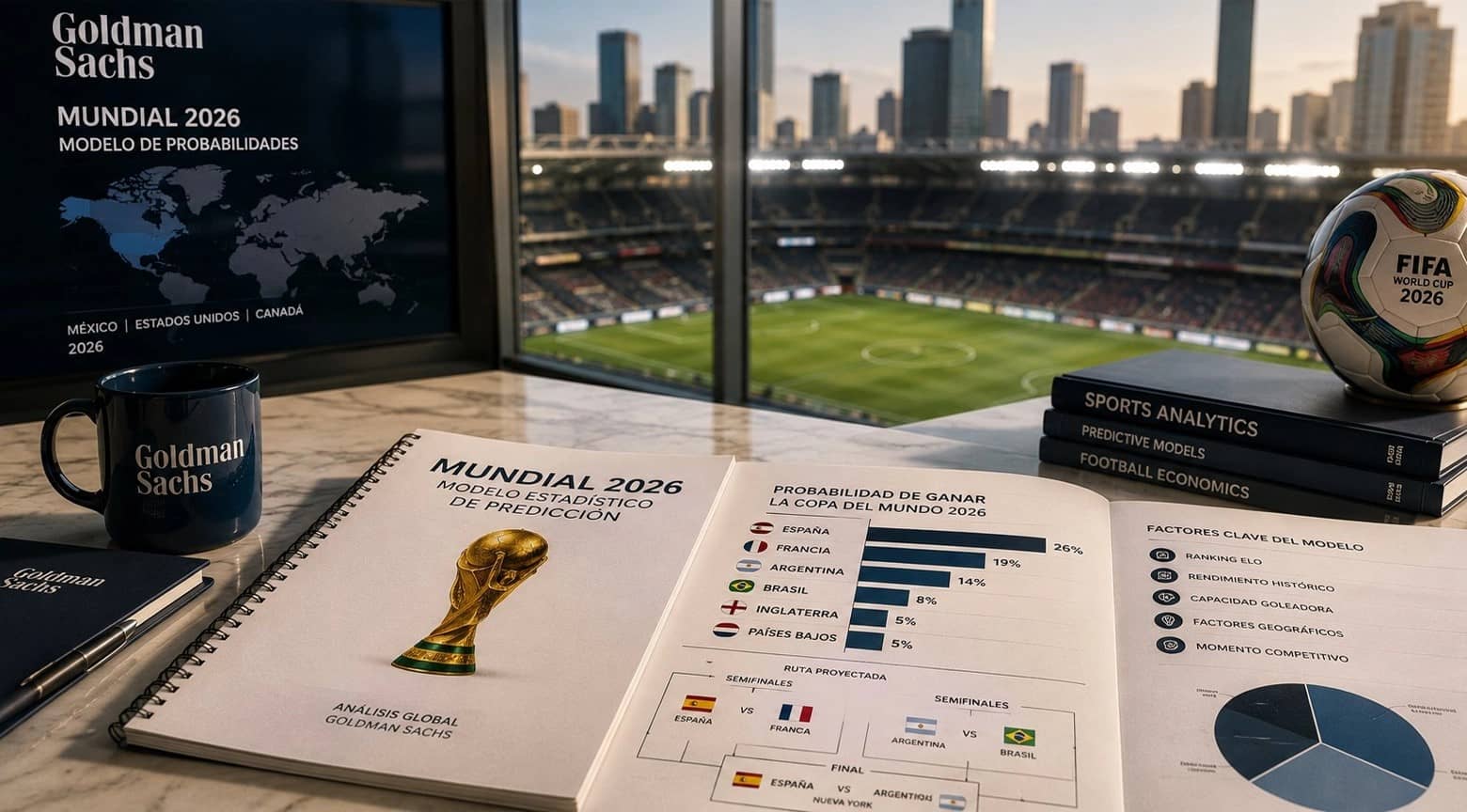 Predicciones del Mundial 2026 de Goldman Sachs: ¿Quiénes son los favoritos y qué posibilidades le dan a México?
