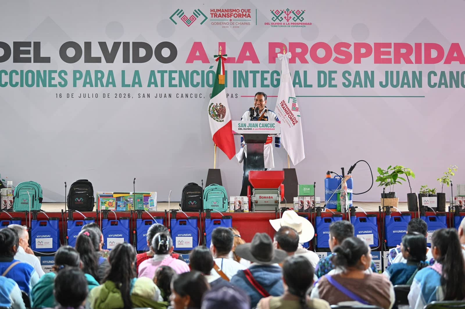 Desde San Juan Cancuc, Eduardo Ramírez reafirma su compromiso con los municipios prioritarios