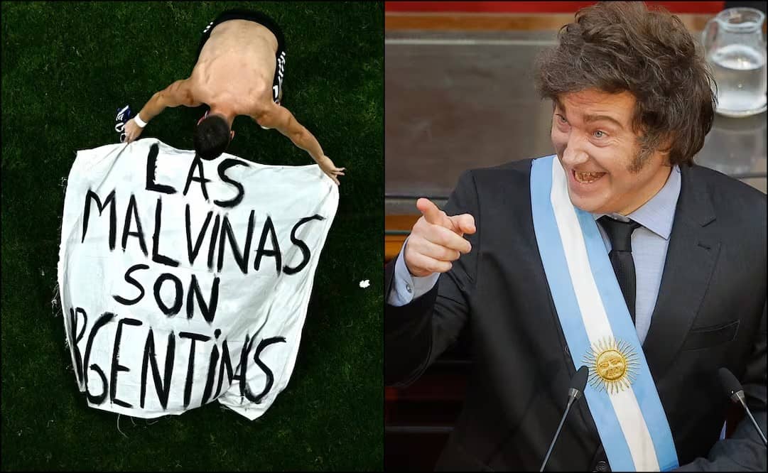 Presidente de Argentina respalda a jugadores de la Albiceleste por el cartel de las Malvinas