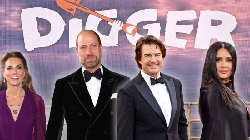 Salma Hayek y los príncipes de Gales acompañan a Tom Cruise en la premier de “Digger” en Londres