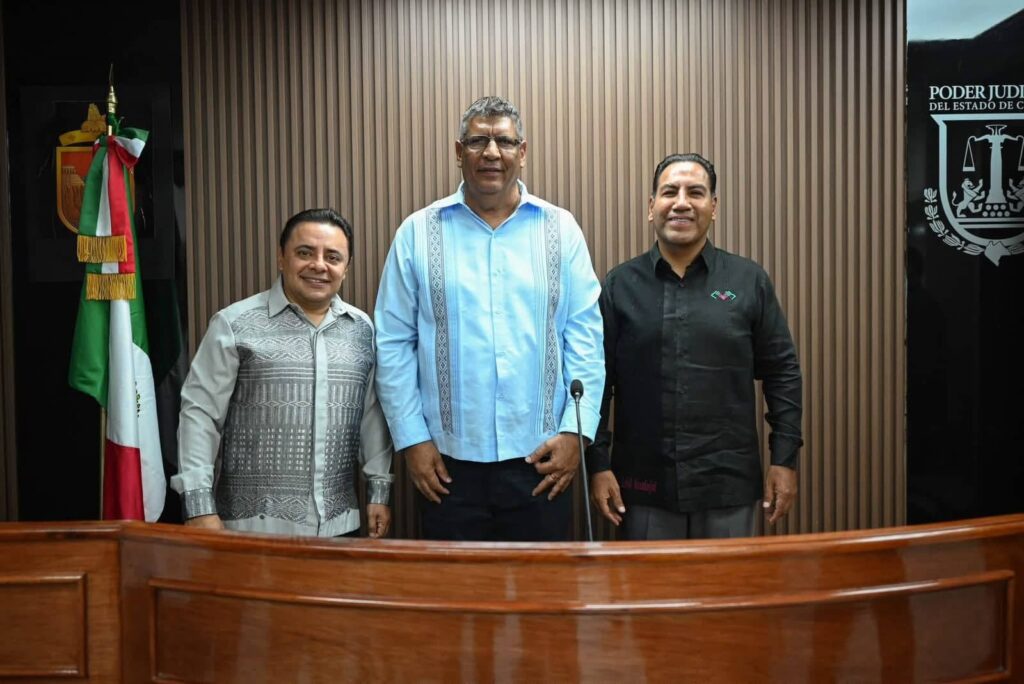 Eduardo Ramírez Aguilar y Juan Carlos Moreno Guillén fortalecen infraestructura para una justicia más cercana y humanista en Chiapas 1 ERA SALA SEPIA PODER JUDICIAL COMITAN 1