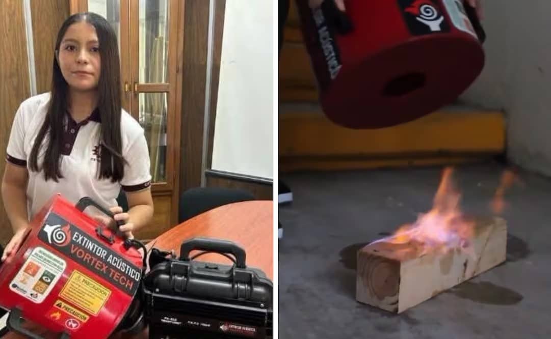 Estudiante de Tamaulipas crea extintor que apaga fuego con sonido; ¿cómo funciona el artefacto?