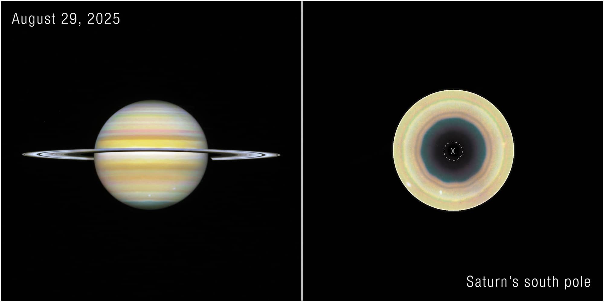 Astrónomos detectan gigante figura de 10 lados en Saturno