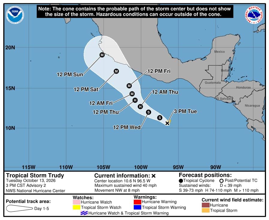 Protección Civil llama a reforzar medidas preventivas ante pronóstico de lluvias fuertes a muy fuertes en Chiapas