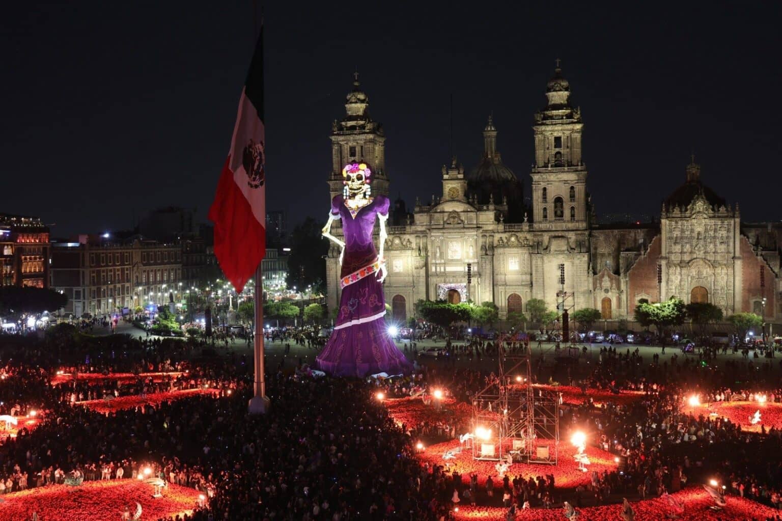 Catrina del Zócalo obtiene récord Guinness como la más alta del mundo